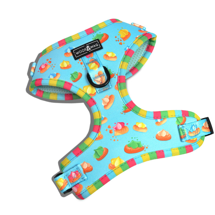 Adjustable Soft Harness: Iced Gem Cookies - Woof & Wag